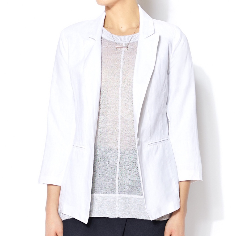 Love Tree linen blazer white size medium - Picture 1 of 6